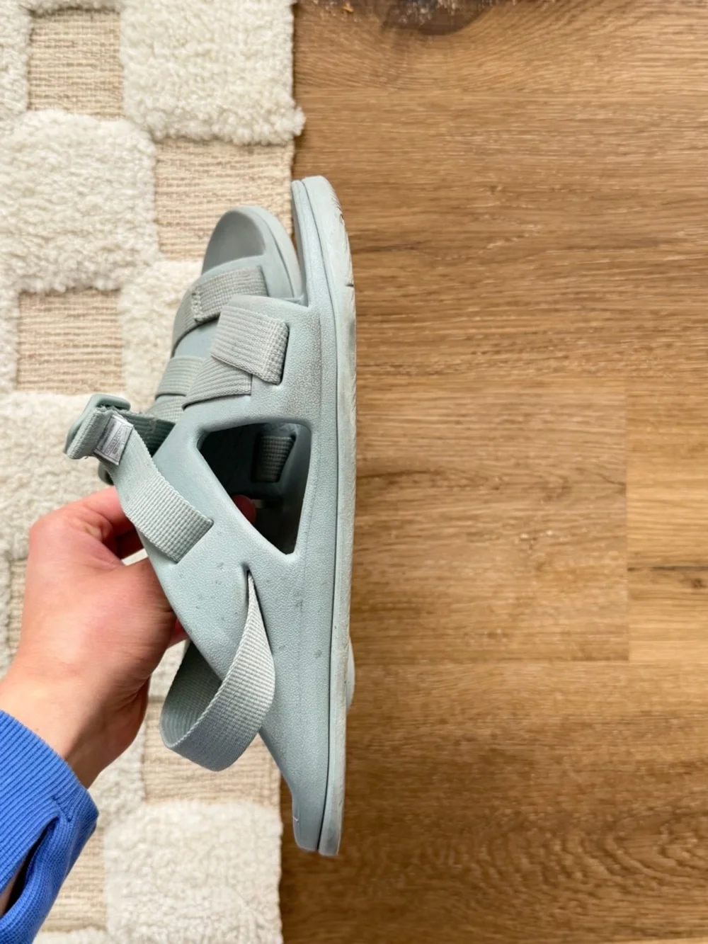 Chaco Chillos Sport Sandals in Aqua Gray - Picture 4 of 6